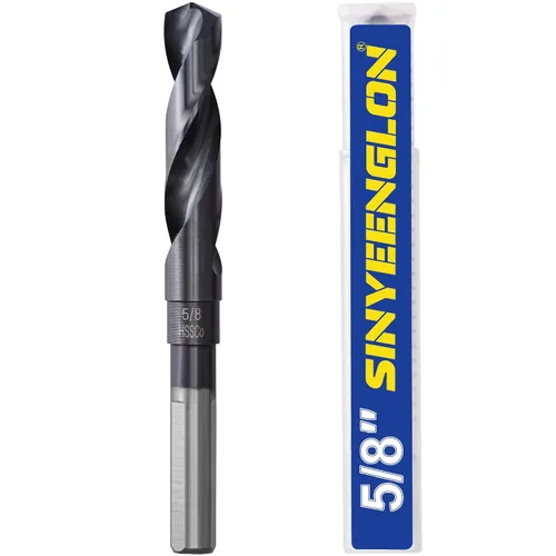 Vista 10 de 1inch Drill Bit for Metal and Hardened Steel, M35 Cobalt 1/2 Inch Reduced Shank Industrial Grade Heavy Duty Drill Bit, with Index Storage Case