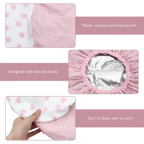 Vista 8 de Healeved Gorro de ducha para el cuidado del cabello, gorro de ducha con calefacción, gorro de natación impermeable, productos para el cabello