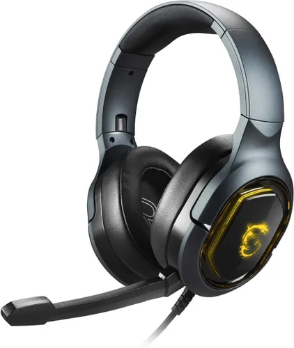 Vista 7 de msi Micrófono desmontable para videojuegos, diseño de diadema ligero y plegable, auriculares para juegos (Immerse GH30 V2)