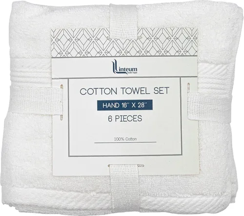 Vista 9 de Linteum Textile Supply Toalla de mano negra prémium de 16 x 27 pulgadas, 100% algodón, sin torsión, absorbente, de secado rápido, duradera
