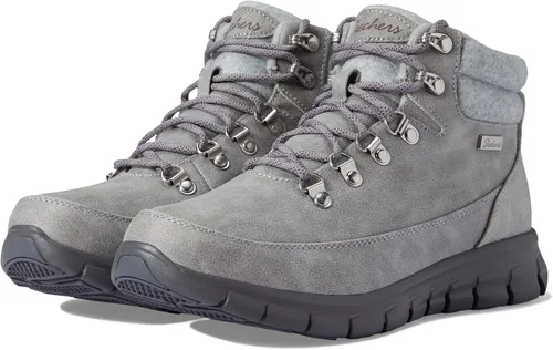 Vista 4 de Skechers Botas de moda fáciles de llevar y cálidas para mujer, Gris
