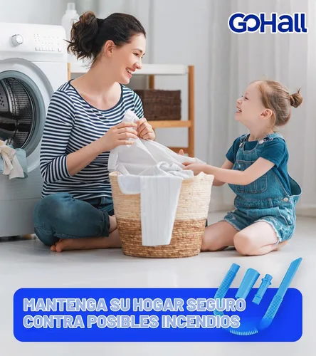 Vista 7 de Kit limpiador de ventilación para secadora - Accesorio flexible para Azul