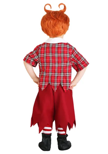 Vista 2 de Disfraz de Munchkin rojo para niños pequeños Multicolor