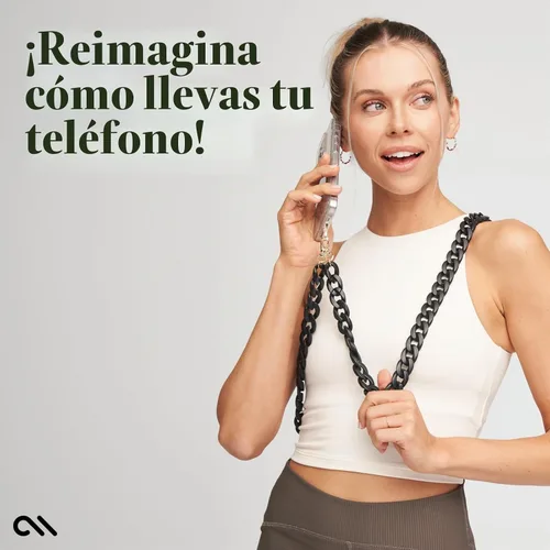 Vista 5 de Case-Mate Cordón cruzado para teléfono / cadena [funciona con todos los teléfonos] Correa manos libres - Colgante para teléfono celular - Soporte