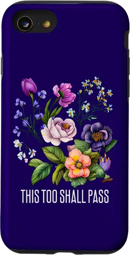 Vista 13 de iPhone 15 This too shall pass camisas florales para mujeres flores Faith-Ba Case