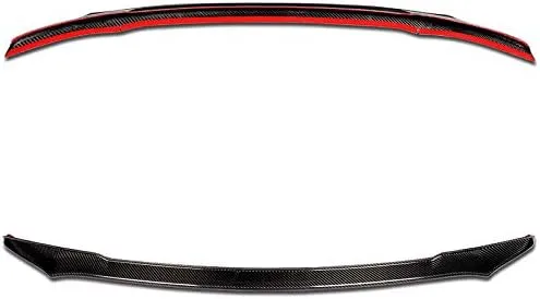 Vista 4 de Alerón de maletero de fibra de carbono estilo V compatible con Mazda 3 Axela Sedan 2019-2026 (no es compatible con el modelo Hatchback), alerón