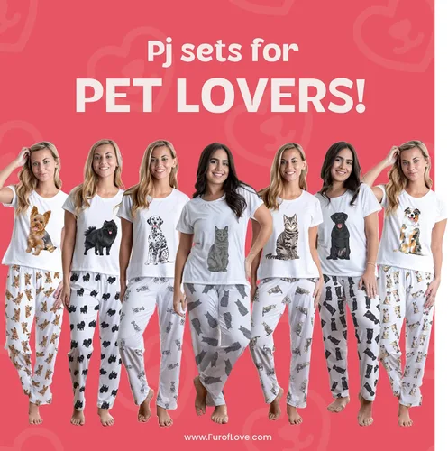 Vista 5 de BORDER COLLIE - Conjunto de pijama para perro (parte superior e inferior) con pantalones, color blanco, Blanco