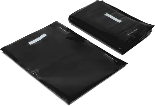 Vista 6 de Bolsas de sellado al vacío de 15 x 20 pulgadas (50 unidades) de 5.5 mil (negro y negro) – Sin BPA de grado comercial para almacenamiento, bolsa