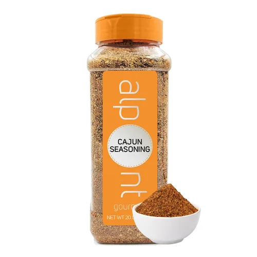 Vista 8 de ALPONT GOURMET Cajun Seasoning - Louisiana Cajun Mix - Smoky & Spicy BBQ Rub with Paprika, Cayenne Pepper, Cumin & Bay Leaf (Pack of 6)