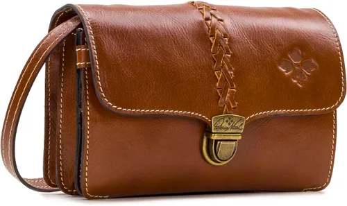 Vista 3 de Patricia Nash Leather Crossbody Bag - Bianco Crossbody Organizer, 100% Full Grain Leather Crossbody Purse for Women