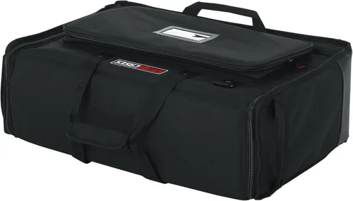 Vista 9 de Bolsa de transporte doble acolchada de nailon Gator Cases para transportar (2) pantallas LCD, monitores y televisores de entre 19" - 24