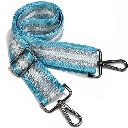 Vista 60 de LVYOUME Correa para bolso, accesorios plateados, correas anchas para bolsa, correa de hombro ajustable para bolsos