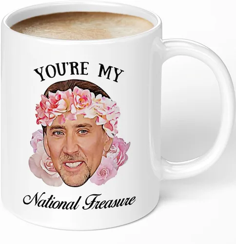 Vista 7 de Taza de café divertida con mensaje oculto, regalo de elefante blanco para adultos, taza de café de cerámica de ramo feo, idea de regalo hilarante