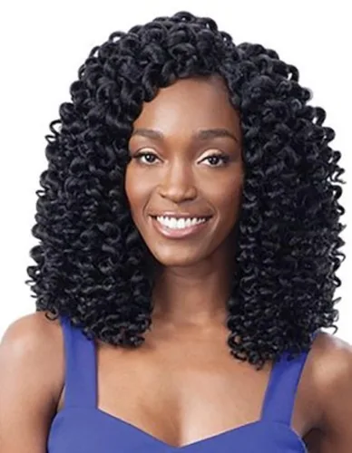 Vista 2 de 2x trenzas sintéticas rizadas FreeTress, cabello en tirabuzones, Paquete de 1