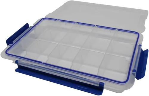 Vista 16 de Utoolmart Caja de herramientas, organizador de herramientas, caja de plástico con bandeja y organizadores, incluye cajas de piezas extraíbles