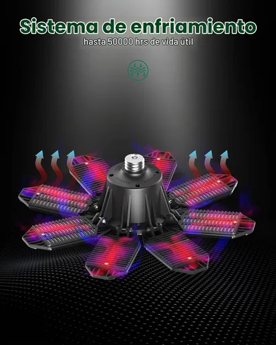 Vista 7 de Luz de garaje con sensor de movimiento, 25000 lm 250 W, luz LED de techo para garaje activada por movimiento, con sensor de movimiento