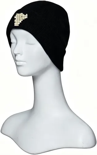 Vista 3 de LoliMiss Gorro de punto con bordado de toro negro anime