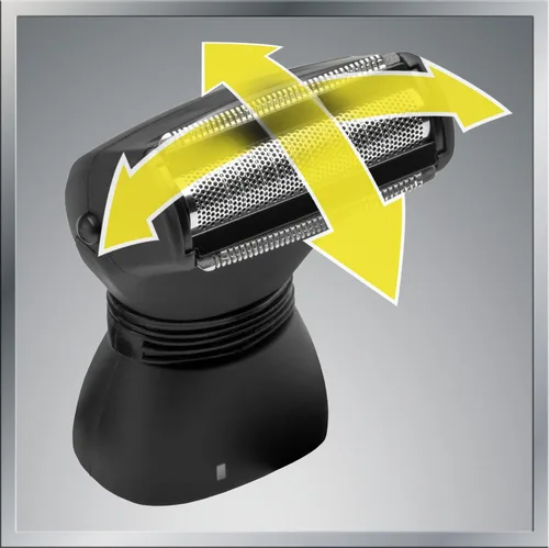 Vista 9 de Mangroomer Ultimate Pro Back Shaver con asa 2 cabezas de shock absorber Flex, Bisagra de energía, Extreme Reach y Power Burst