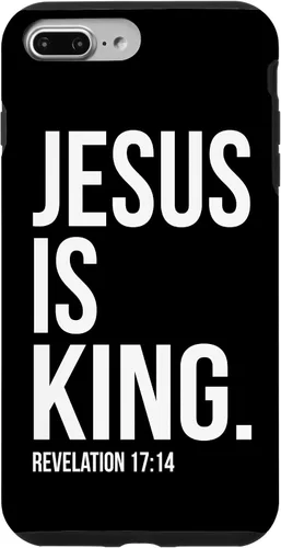 Vista 12 de Jesus is King Bible Scripture Quote Christian Case for iPhone 17