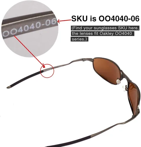 Vista 4 de Walleva - Lentes de repuesto para gafas de sol Oakley Tightrope, 9 opciones disponibles