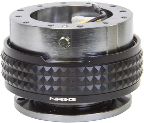 Vista 36 de NRG Innovations SRK-210BK/BK Kit de liberación rápida (cuerpo negro / anillo pirámide negro)