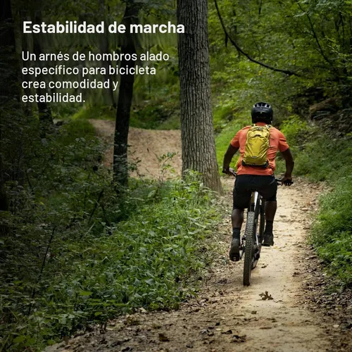 Vista 5 de Osprey Sylva 12L Mochila de ciclismo para mujer con depósito hidráulico, verde Baikal