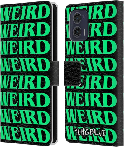 Vista 9 de Head Case Designs Officially Licensed Yungblud Face Graphics Leather Book Wallet Case Cover Compatible with Motorola Moto G73 5G