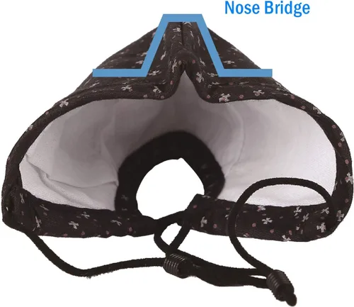 Vista 5 de WITHMOONS Cara Algodón Bandana Floral Filtro Bolsillo Múltiples Capas DN1036