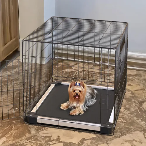 Vista 3 de FXW TitanNest Cama Elevada para Perros a Prueba de Masticación, Catre Elevado para Uso en Interiores/Exteriores/Camping, Cama Acolchada