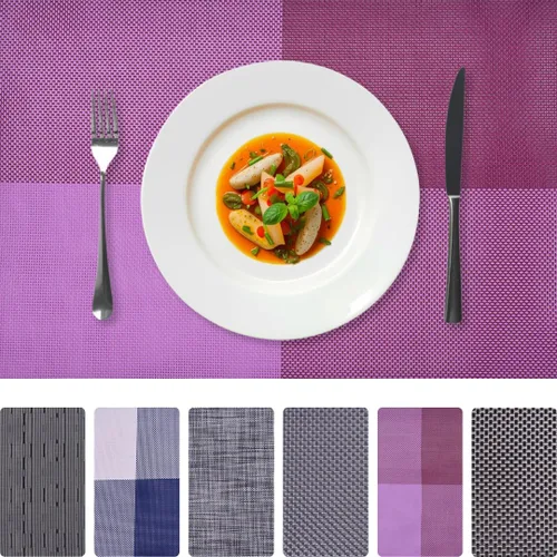 Vista 7 de Decozen Juego de 4 manteles individuales – Protector de mesa para decoración de cocina, resistente a los arañazos al calor, manteles individuales