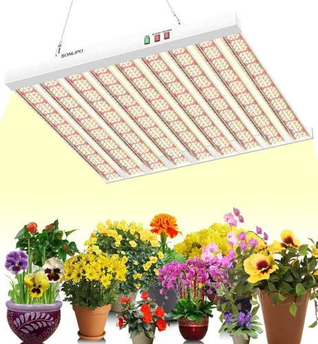 Vista 13 de 2024 Nuevo SPF2000 PRO Luz LED de 200W para Cultivo 3x3 pies de Cobertura con Temporizador y Atenuador para Plantas de Interior en Fase Vegetativa