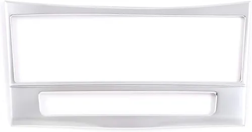 Vista 3 de YIWANG ABS cromo interior del coche consola central CD botón marco ajuste etiqueta engomada para Mercedes Benz E Clase W212 2012-2015 Auto Accesorio