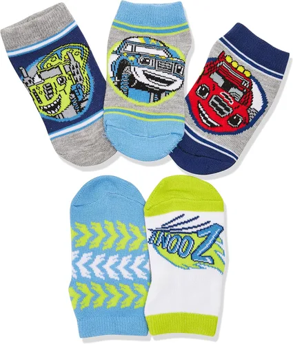 Vista 2 de Nickelodeon Little Boys 'Blaze y los Monster Machines 5Pack Shorty calcetines, Azul