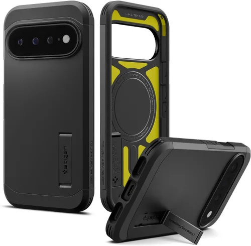 Vista 22 de Spigen Tough Armor MagFit for Pixel 10 Pro XL Case, Abyss Green Abyss Verde