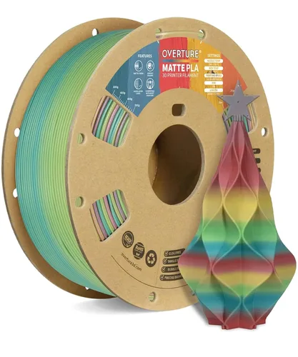 Vista 44 de OVERTURE - Filamento de fibra de carbono PLA para impresora 3D de 1.75 mm, carrete de cartón PLA de 2.2 libras, precisión dimensional +/- 0.02 mm