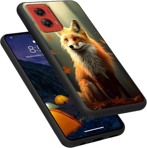 Vista 210 de Funda para Motorola Moto G Play 4G 2024, delgada y ligera, de silicona de TPU suave, color negro, ultrafina, para Motorola Moto G Play 4G 2024, Art