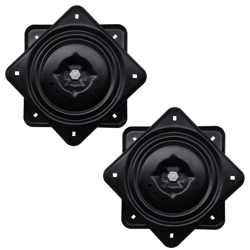Vista 6 de Frassie Reemplazo de placa giratoria cuadrada de 10.2 pulgadas, rodamiento de bolas giratorio cuadrado giratorio para silla reclinable o muebles