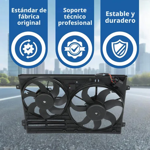 Vista 3 de Reemplazo del ventilador de refrigeración del radiador para A3 Jetta CC Beetle 1.8L 1.9L