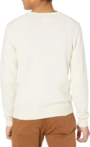 Vista 2 de Tienda Essentials Suéter de cuello redondo de peso medio para hombre