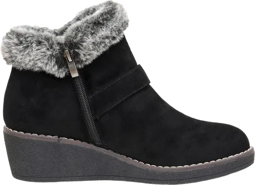 Vista 4 de CUSHIONAIRE Botines de cuña Rhodes para mujer espuma viscoelástica