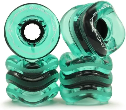 Vista 9 de Shark Wheel 60 mm ruedas para Longboard de crucero, Fórmula DNA, juego de 4 ruedas