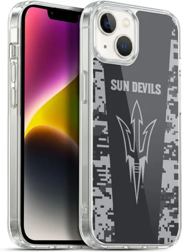 Vista 141 de Head Case Designs Funda de gel ASU Camou con licencia oficial de la Universidad Estatal de Arizona [protección de grado militar] compatible