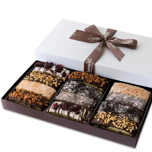Vista 8 de Barnetts Gourmet Chocolate 12 Biscotti - Cesta de regalo Cumpleaños