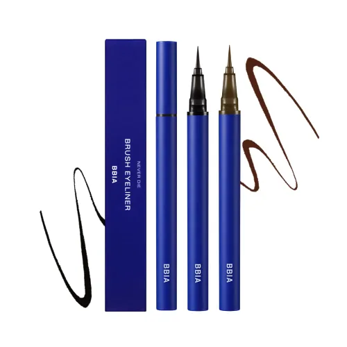 Vista 2 de BBIA Never Die Brush Delineador de ojos – Delineador líquido impermeable y resistente al sudor, delineador de ojos líquido sin saltos con punta