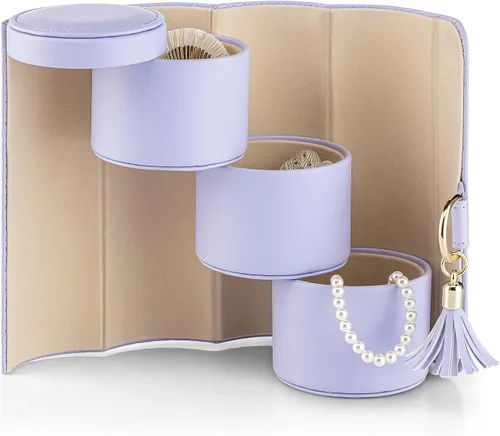 Vista 11 de Vlando Viaggio - Joyero pequeño, caja de almacenamiento para accesorios de viaje