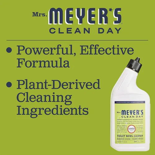 Vista 4 de MRS. MEYER'S CLEAN DAY Limpiador líquido para inodoro, eliminación de manchas, verbena de limón, 24 onzas (paquete de 2)