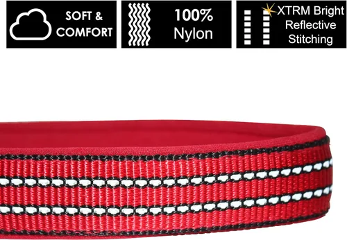 Vista 3 de KZV006-03M Collar de perro reflectante para perros pequeños, medianos y grandes