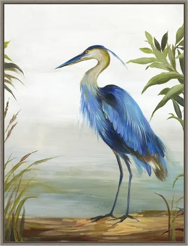 Vista 10 de Amanti Art Lienzo enmarcado para pared, 24 x 18 pulgadas, garza azul de Aimee Wilson, lienzo enmarcado para pared, obras de arte de animales