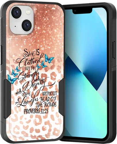 Vista 181 de Funda para iPhone Air, doble capa híbrida resistente resistente a prueba de golpes de policarbonato duro + funda protectora de silicona suave