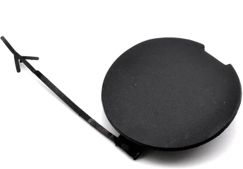 Vista 4 de Cubierta de gancho de remolque delantero compatible con Jeep Renegade 2015-2019 Parachoques delantero Gancho de remolque Cubierta de tapa negra